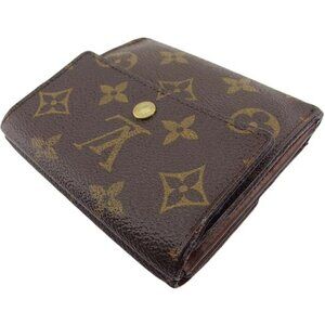 LOUIS VUITTON Bifold Wallet Brown beige gold Women M61652 Authentic secondhand